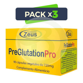 Pack 3x Preglutation-Pro 90 Cápsulas Vegetales Zeus