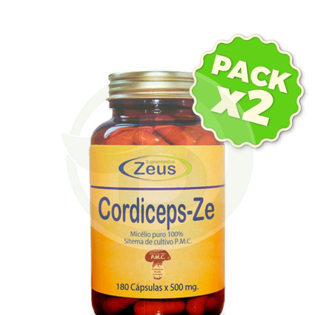 Pack 2x Cordiceps-Ze 180 Cápsulas Zeus