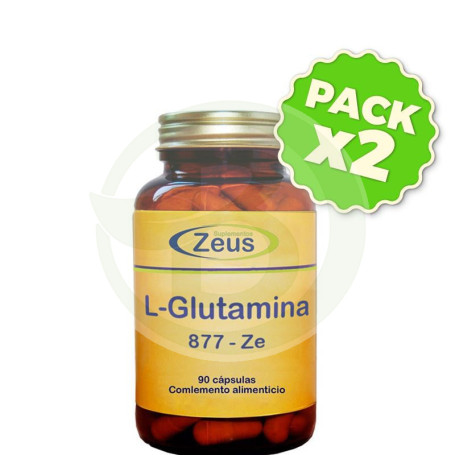 Pack 2x L-Glutamina 90 Cápsulas Zeus