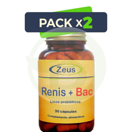 Pack 2x Renis+Bac 30 Cápsulas Zeus