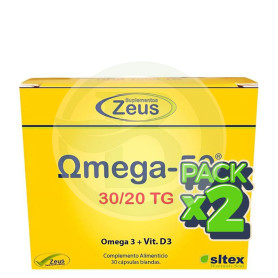 Pack 2x Omega-50 30/20 Tg 30 Cápsulas Zeus
