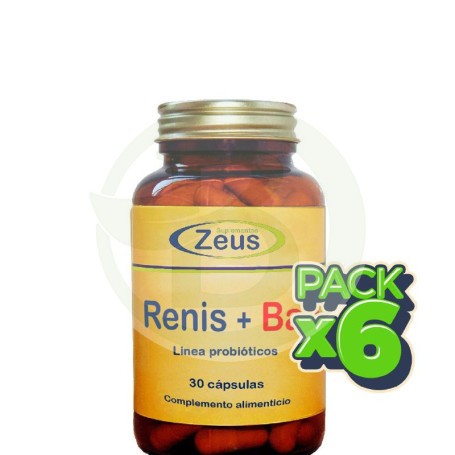 Pack 6x Renis+Bac 30 Cápsulas Zeus