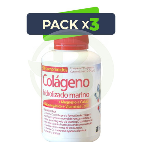 Pack 3x Colágeno Hidrolizado 180 Comprimidos Ynsadiet