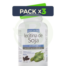 Pack 3x Lecitina Soja 1.200Mg. 125 Perlas Hijas del Sol