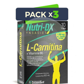 Pack 3x Nutri Dx L-Carnitina 10 Ampollas Ynsadiet