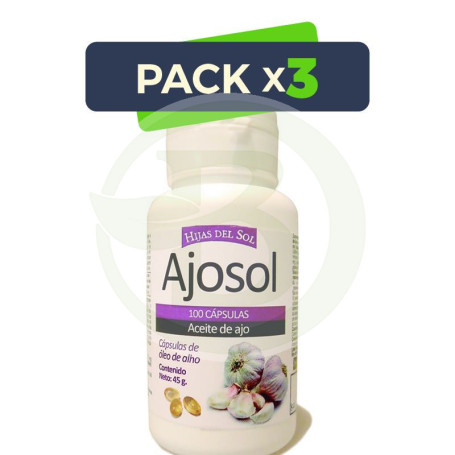 Pack 3x Ajosol 100 Perlas Hijas del Sol