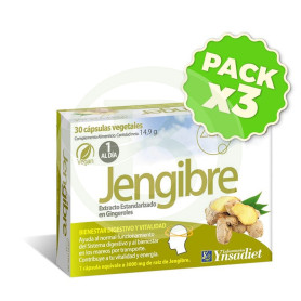 Pack 3x Zentrum Jengibre 30 Cápsulas Vegetales