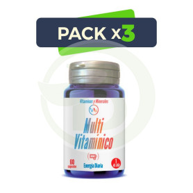 Pack 3x Multi Vitaminico 60 Capsulas Ynsadiet