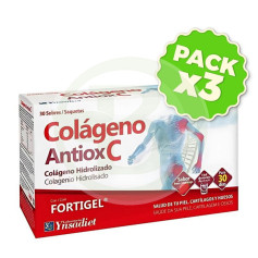 Pack 3x Colágeno Antiox Fortigel 30 Sobres Ynsadiet