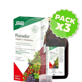 Pack 3x Floradix Jarabe 500Ml. Salus