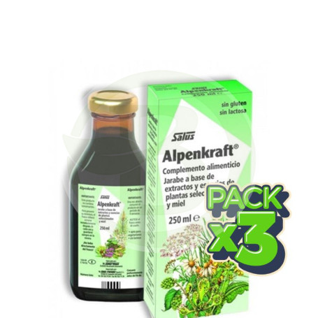 Pack 3x Alpenkraft Jarabe 250Ml. Salus
