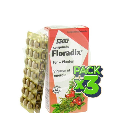 Pack 3x Floradix Comprimidos Salus