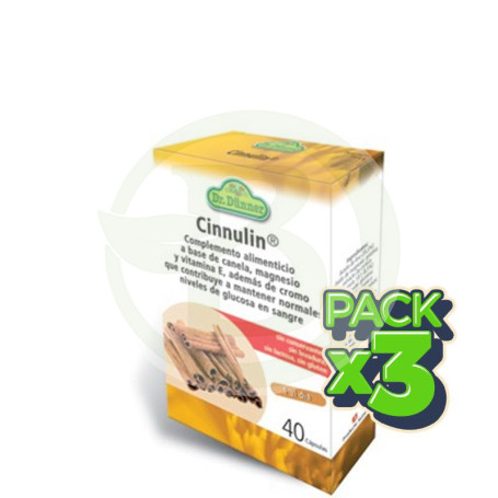 Pack 3x Cinnulin 40 Cápsulas Canela Dr. Dunner
