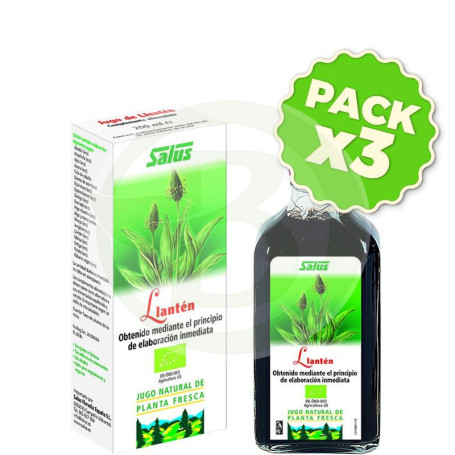 Pack 3x Jugo de Llantén 200Ml. Salus