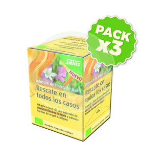 Pack 3x Infusión Flores de Bach Rescate en Todos los Casos Salus