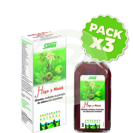 Pack 3x Jugo de Higo y Maná 200Ml. Salus