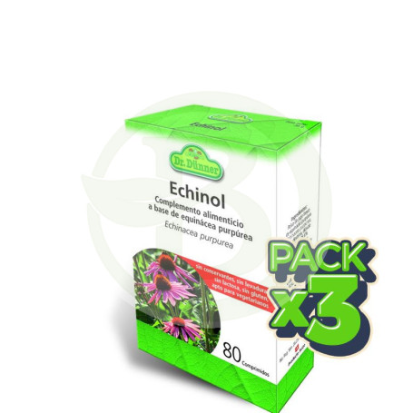 Pack 3x Echinol 80 Cápsulas Dr. Dunner