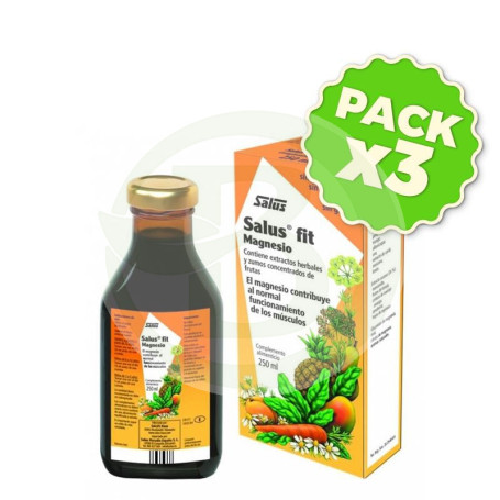 Pack 3x Salus Fit Jarabe 250Ml. Salus