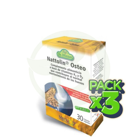 Pack 3x Nattolin Osteo 30 Cápsulas Dr. Dunner