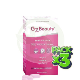 Pack 3x G7 Beauty 60 Comprimidos Silicium