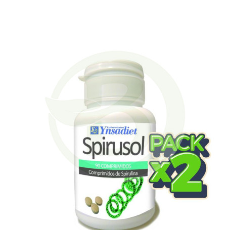 Pack 2x Spirusol 500Mg. 90 Comprimidos Ynsadiet