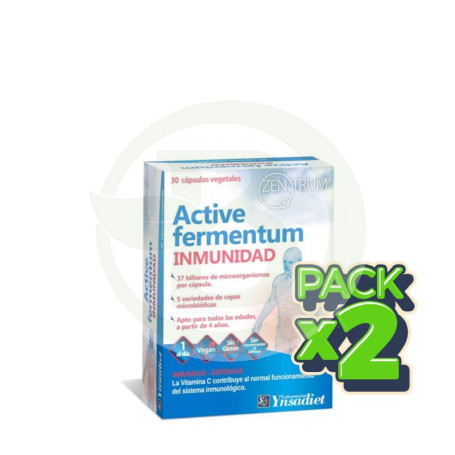 Pack 2x Active Fermentum 30 Capsulas Ynsadiet