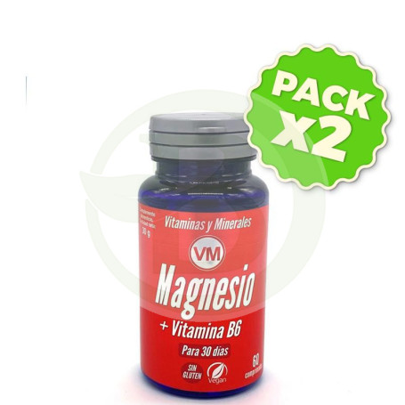 Pack 2x Magnesio + Vitamina B6 Envase De 60 Comprimidos Ynsadiet