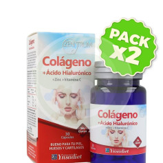Pack 2x Zentrum Colágeno + Ácido Hialurónico 30 Comprimidos Ynsadiet