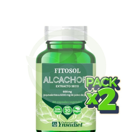 Pack 2x Fitosol Alcachofa 60 Cápsulas Ynsadiet