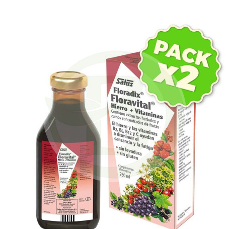 Pack 2x Floravital Jarabe 250Ml. Salus