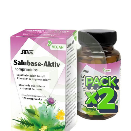 Pack 2x Salubase-Aktiv Nuevo 100 Comprimidos Salus