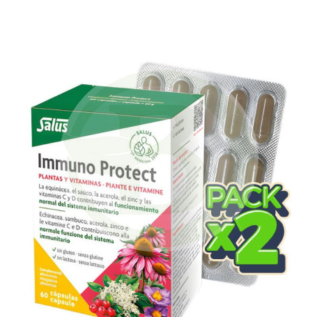 Pack 2x Immuno Protect 60 Cápsulas Salus