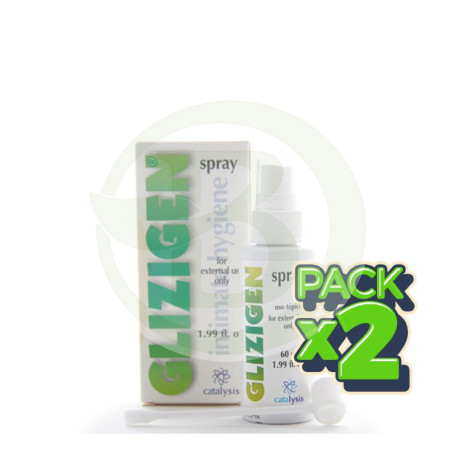 Pack 2x Glizigen Gel Íntimo Spray 60Ml. Catalysis