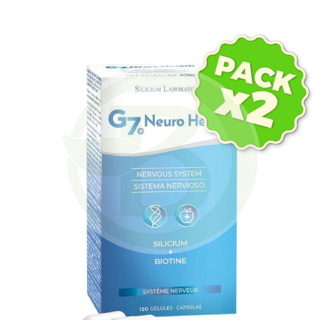 Pack 2x G7 Neuro Health 120 Cápsulas Silicium