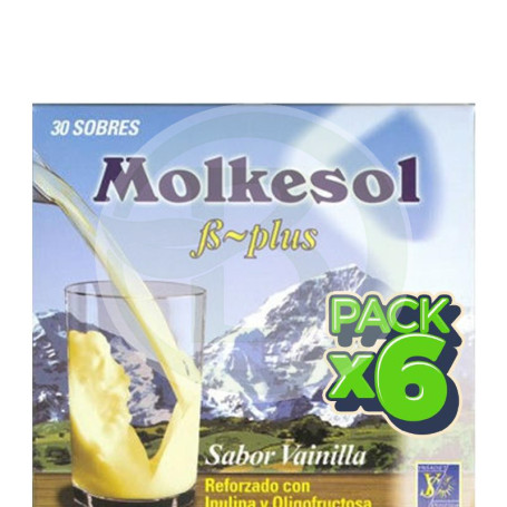 Pack 6x Molkesol 30 Sobres Vainilla Ynsadiet