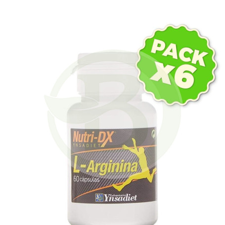 Pack 6x Nutri Dx L-Arginina 60 Cápsulas Ynsadiet