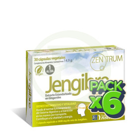 Pack 6x Zentrum Jengibre 30 Cápsulas Vegetales