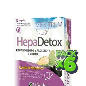 Pack 6x Hepadetox 10 Ampollas Ynsadiet