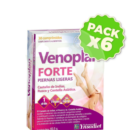 Pack 6x Venoplan Forte 30 Comprimidos Ynsadiet