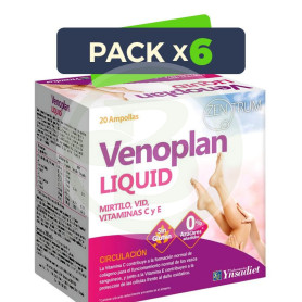 Pack 6x Venoplan Liquid 20 Ampollas Ynsadiet