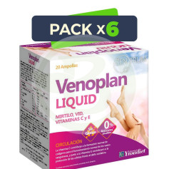 Pack 6x Venoplan Liquid 20 Ampollas Ynsadiet