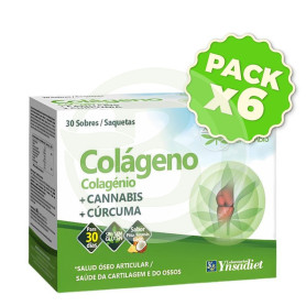 Pack 6x Colageno Articular Cannabis 30 Sobres Ynsadiet