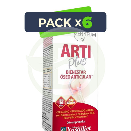Pack 6x Zentrum Artiplus 90 Comprimidos Ynsadiet
