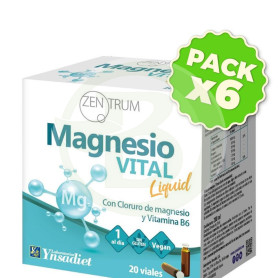 Pack 6x Zentrum Magnesio Vital Liquid 20 Viales Ynsadiet