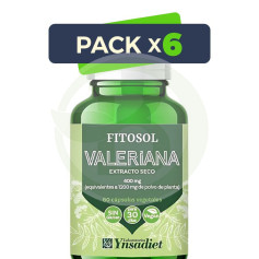 Pack 6x Fitosol Valeriana 60 Cápsulas Ynsadiet