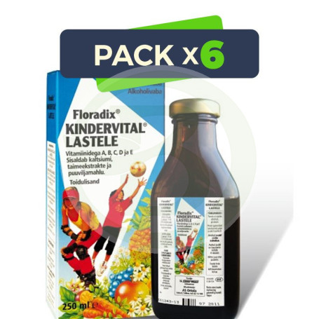 Pack 6x Kindervital Jarabe 250Ml. Salus