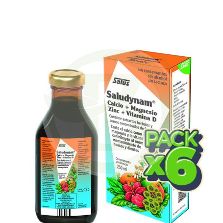 Pack 6x Saludynam Jarabe 250Ml. Salus
