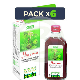 Pack 6x Jugo de Higo y Maná 200Ml. Salus