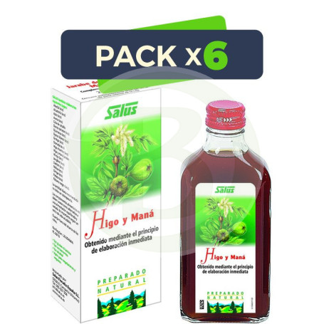 Pack 6x Jugo de Higo y Maná 200Ml. Salus