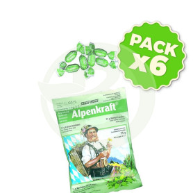 Pack 6x Caramelos Alpenkraft 75Gr. Salus